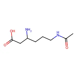 N'-acetyl-beta-lysine structure
