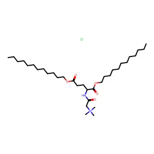 N-(alpha-Trimethylammonioacetyl)-didodecyl-D-glutamate chloride structure