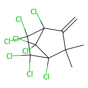 Bicyclo(2.2.1)heptane, 2,2-dimethyl-3-methylene-, octachloro deriv. structure