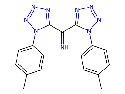 Bis[1-(4-methylphenyl)tetrazol-5-yl]methanimine structure