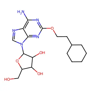 2-(2-Cyclohexylethoxy)adenosine structure
