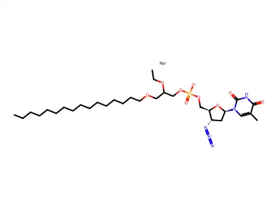 PhosphoLipid-AZT structure