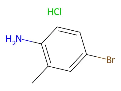 Benzenamine, 4-bromo-2-methyl-, hydrochloride (1:1) structure