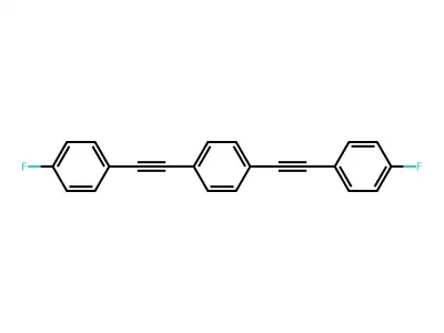 1,4-Bis((4-fluorophenyl)ethynyl)benzene structure