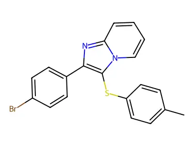 2-(4-Bromophenyl)-3-[(4-methylphenyl)sulfanyl]imidazo[1,2-a]pyridine structure