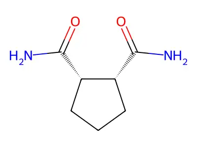 (1R,2S)-cyclopentane-1,2-dicarboxamide structure