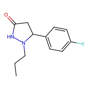 5-(4-Fluorophenyl)-1-propyl-3-pyrazolidinone structure