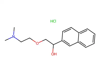 2-Naphthalenemethanol, alpha-((2-(dimethylamino)ethoxy)methyl)-, hydrochloride structure