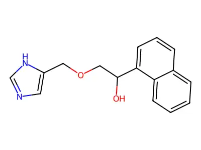 1-Naphthalenemethanol, alpha-((1H-imidazol-4-ylmethoxy)methyl)- structure