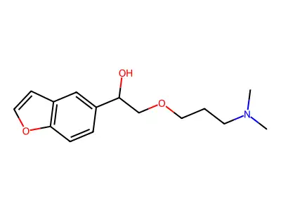 5-Benzofuranmethanol, alpha-((3-(dimethylamino)propoxy)methyl)- structure
