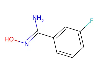 3-fluoro-N'-hydroxybenzene-1-carboximidamide structure