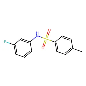 N-(3-fluorophenyl)-4-methylbenzenesulfonamide structure