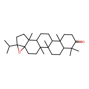 17beta,21beta-Epoxyhopan-3-one structure