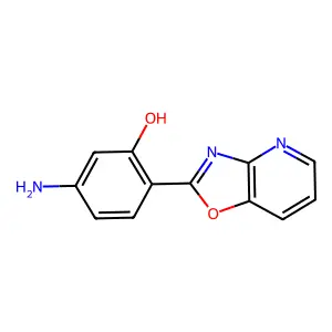 5-Amino-2-([1,3]oxazolo[4,5-b]pyridin-2-yl)phenol structure