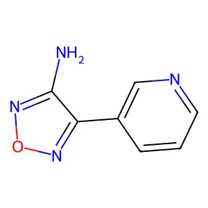4-Pyridin-3-yl-1,2,5-oxadiazol-3-amine structure