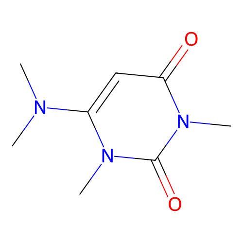 6-(Dimethylamino)-1,3-dimethylpyrimidine-2,4(1h,3h)-dione structure