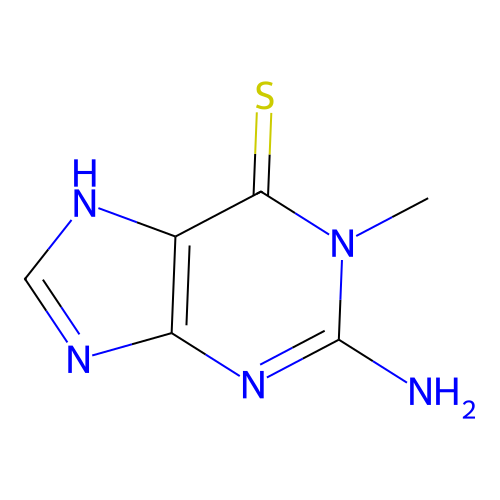 1-Methylthioguanine structure