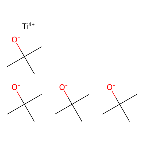 Titanum tetra t-butoxide structure
