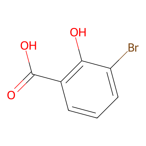 3-溴-2-羟基苯甲酸 structure