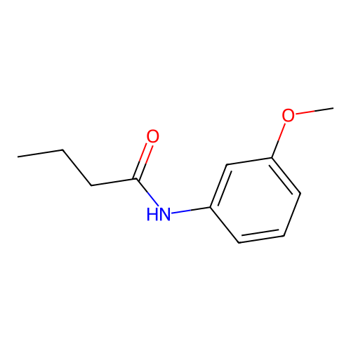 N-(3-methoxyphenyl)butanamide structure
