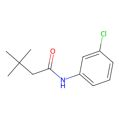 N-(3-chlorophenyl)-3,3-dimethylbutanamide structure