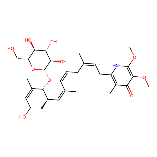 13-Hydroxyglucopiericidin A structure