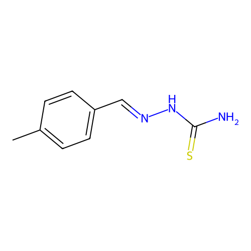 4-Methylbenzaldehyde thiosemicarbazone structure