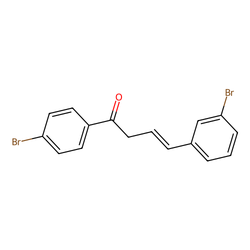 (E)-4-(3-bromophenyl)-1-(4-bromophenyl)but-3-en-1-one structure