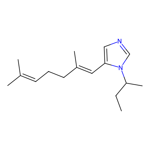 1H-Imidazole, 5-(2,6-dimethyl-1,5-heptadienyl)-1-(1-methylpropyl)-, (E)- structure