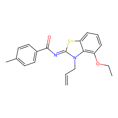 (Z)-N-(3-allyl-4-ethoxybenzo[d]thiazol-2(3H)-ylidene)-4-methylbenzamide structure