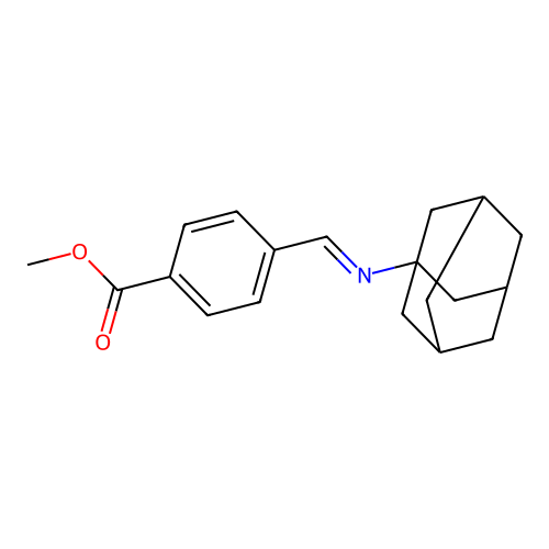 Methyl 4-(1-adamantyliminomethyl)benzoate structure