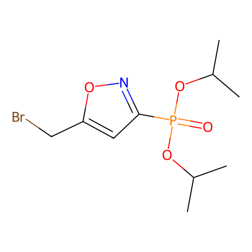 5-Bromomethyl-3-(diisopropoxyphosphoryl)isoxazole structure