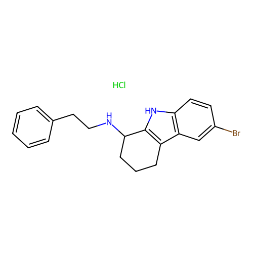 6-bromo-N-phenethyl-2,3,4,9-tetrahydro-1H-carbazol-1-amine Hydrochloride structure