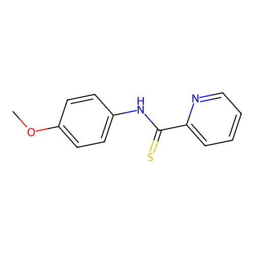 N-(4-methoxyphenyl)pyridine-2-carbothioamide structure