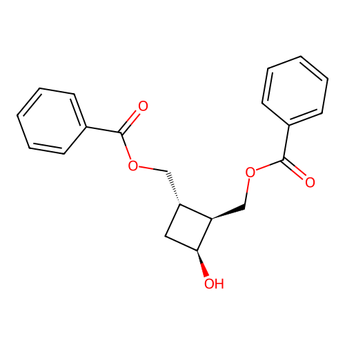 (1S,2S,3S)-2,3-Bis(benzoyloxymethyl)cyclobutanol structure