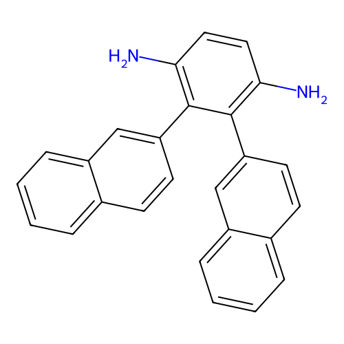 1,4-Benzenediamine, di-2-naphthalenyl- structure