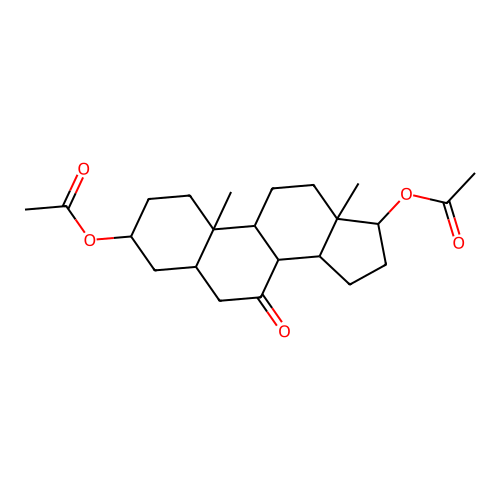 7-Oxoandrostane-3,17-diyl diacetate structure