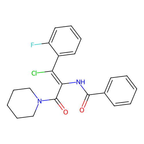 C21H20ClFN2O2 structure