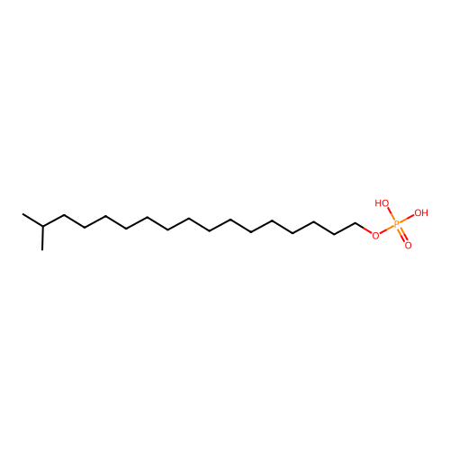 Phosphoric acid, isooctadecyl ester structure