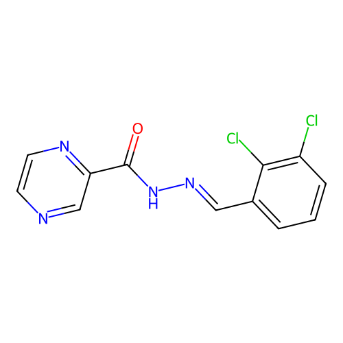 N'-(2,3-Dichlorobenzylidene)-2-pyrazinecarbohydrazide structure