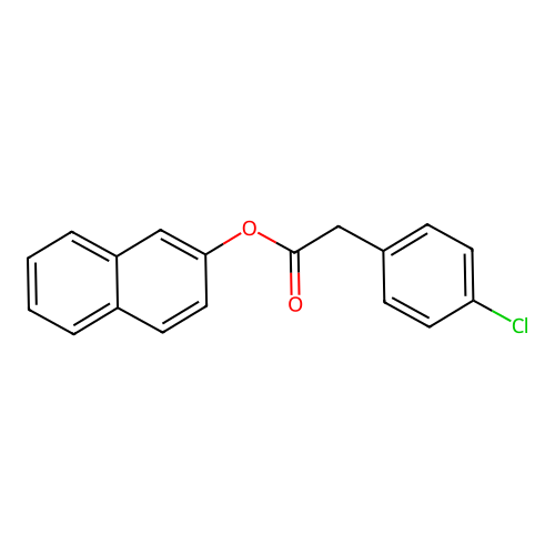 Naphthalen-2-yl (4-chlorophenyl)acetate structure