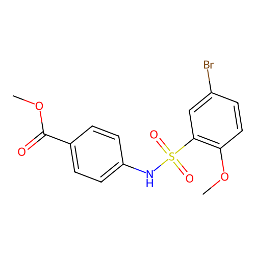 Methyl 4-(5-bromo-2-methoxyphenylsulfonamido)benzoate structure