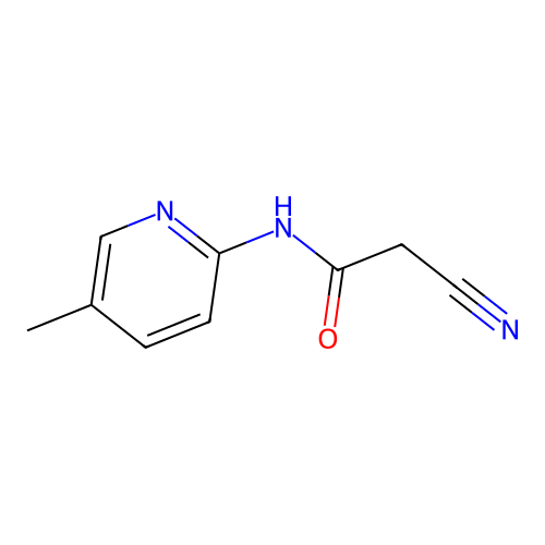 N-(5-methyl-2-pyridyl)cyanoacetamide structure