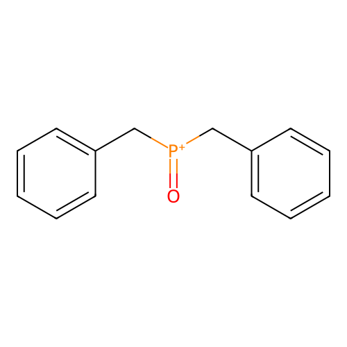 Dibenzyl(oxo)phosphanium structure