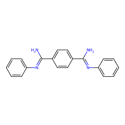 1-N',4-N'-diphenylbenzene-1,4-dicarboximidamide structure