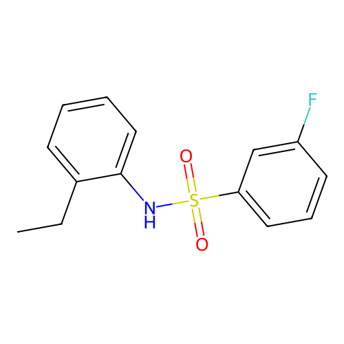 N-(2-ethylphenyl)-3-fluorobenzenesulfonamide structure