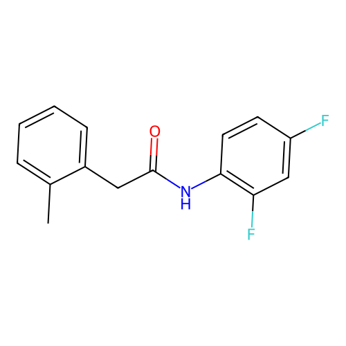 N-(2,4-difluorophenyl)-2-(2-methylphenyl)acetamide structure