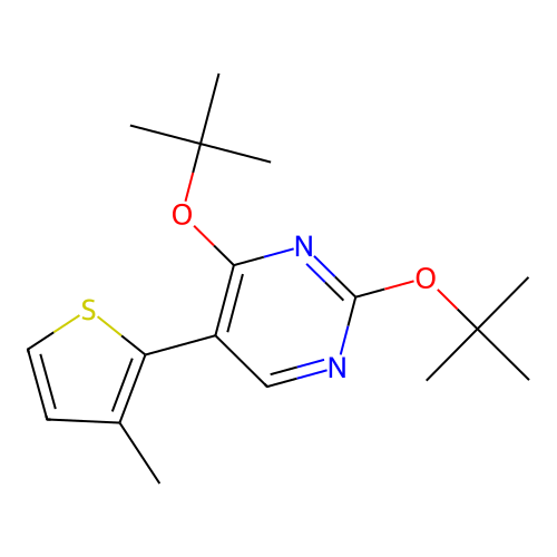 2,4-Ditert-butoxy-5-(3-methyl-2-thienyl)pyrimidine structure