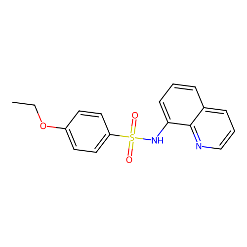 4-ethoxy-N-quinolin-8-ylbenzenesulfonamide structure