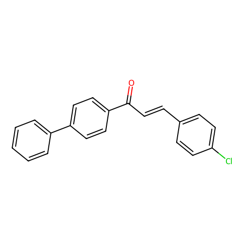 4-Chloro-4'-phenylchalcone structure